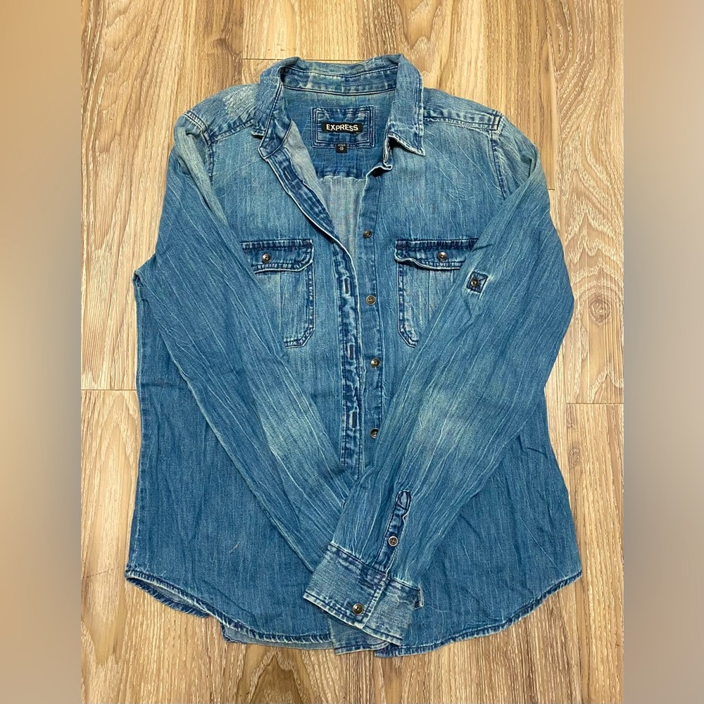 Jean Button Down